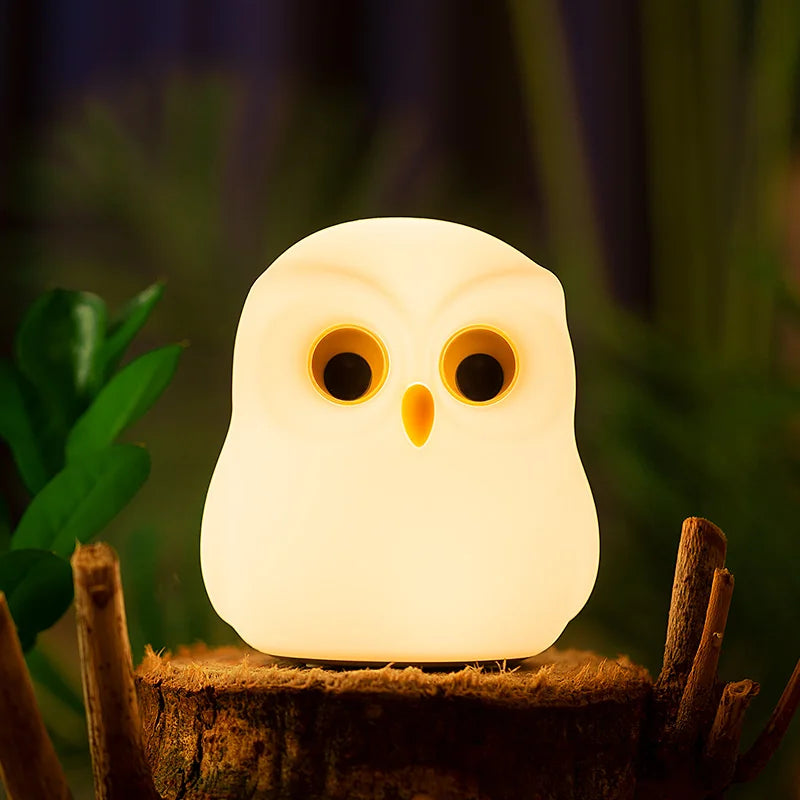 Veilleuse enfant en silicone – animal lumineux tactile – RGB