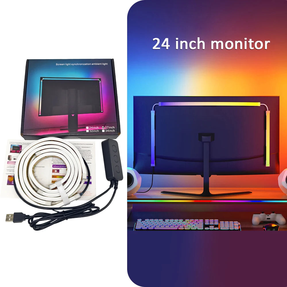 Barre lumineuse d'écran LED – sans reflet – RGB