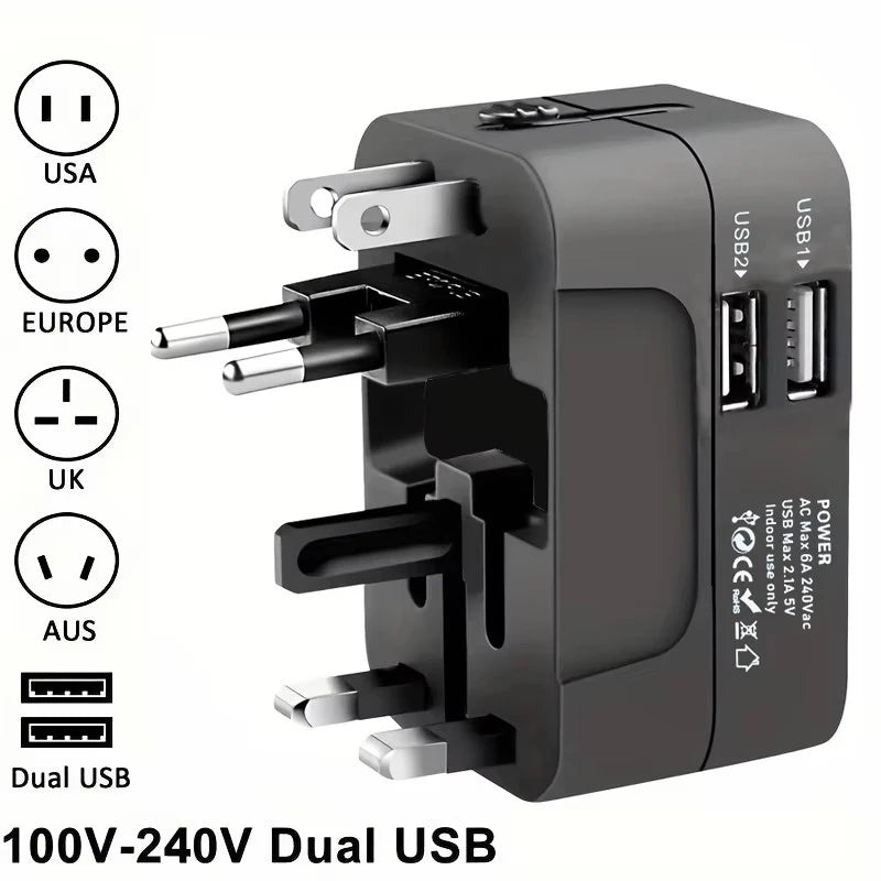 Adaptateur de prise universel de voyage – USB-C