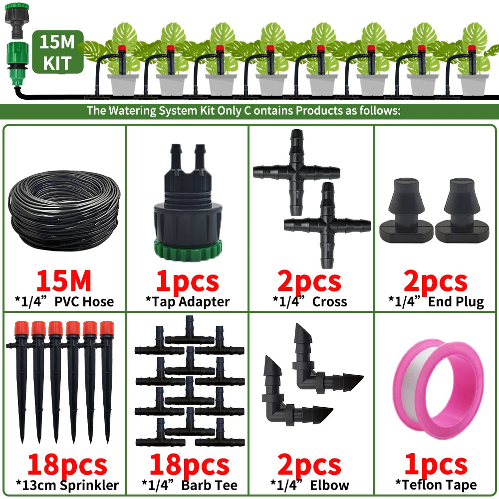 Kit d'arrosage goutte-à-goutte automatique