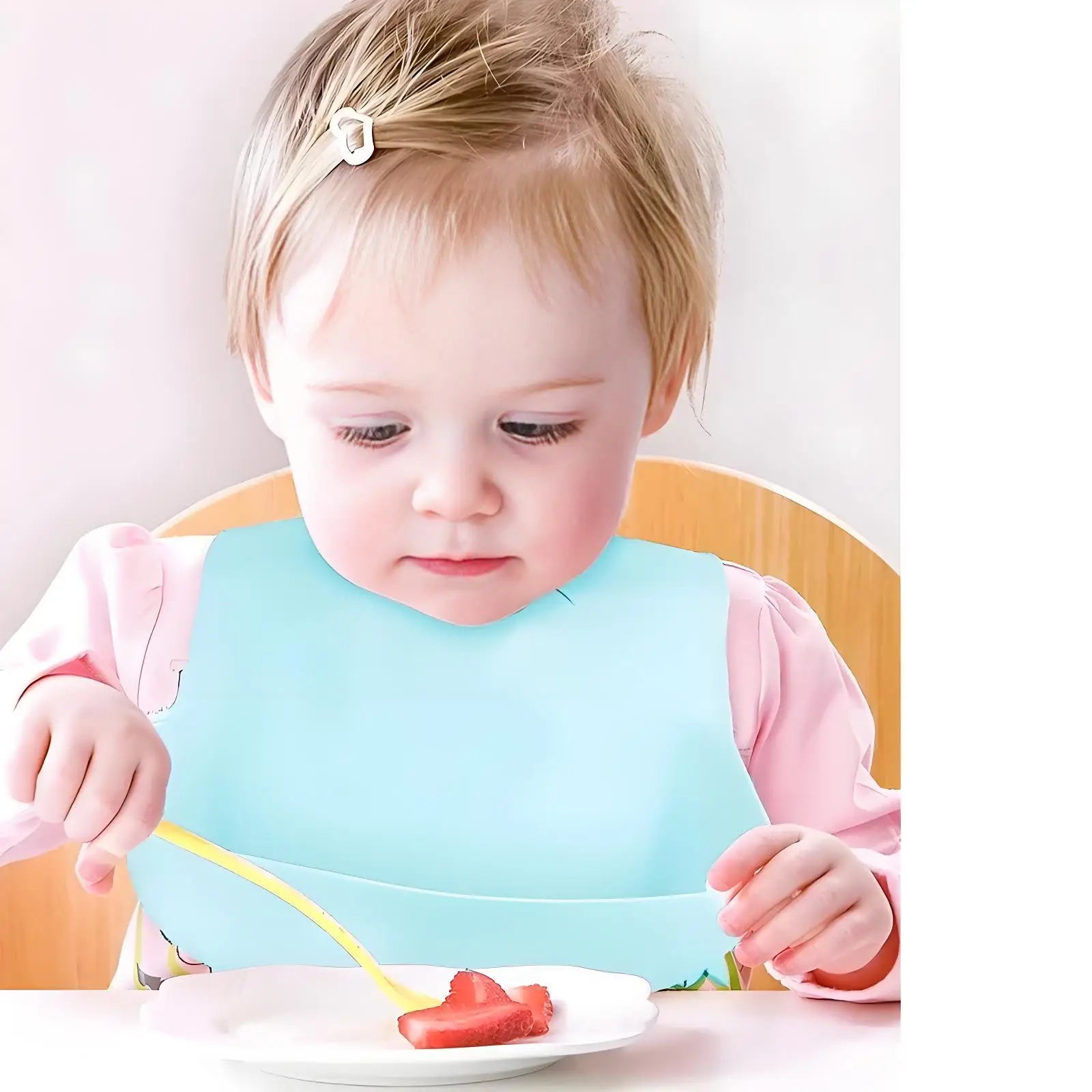 Set repas bébé en silicone – à ventouse