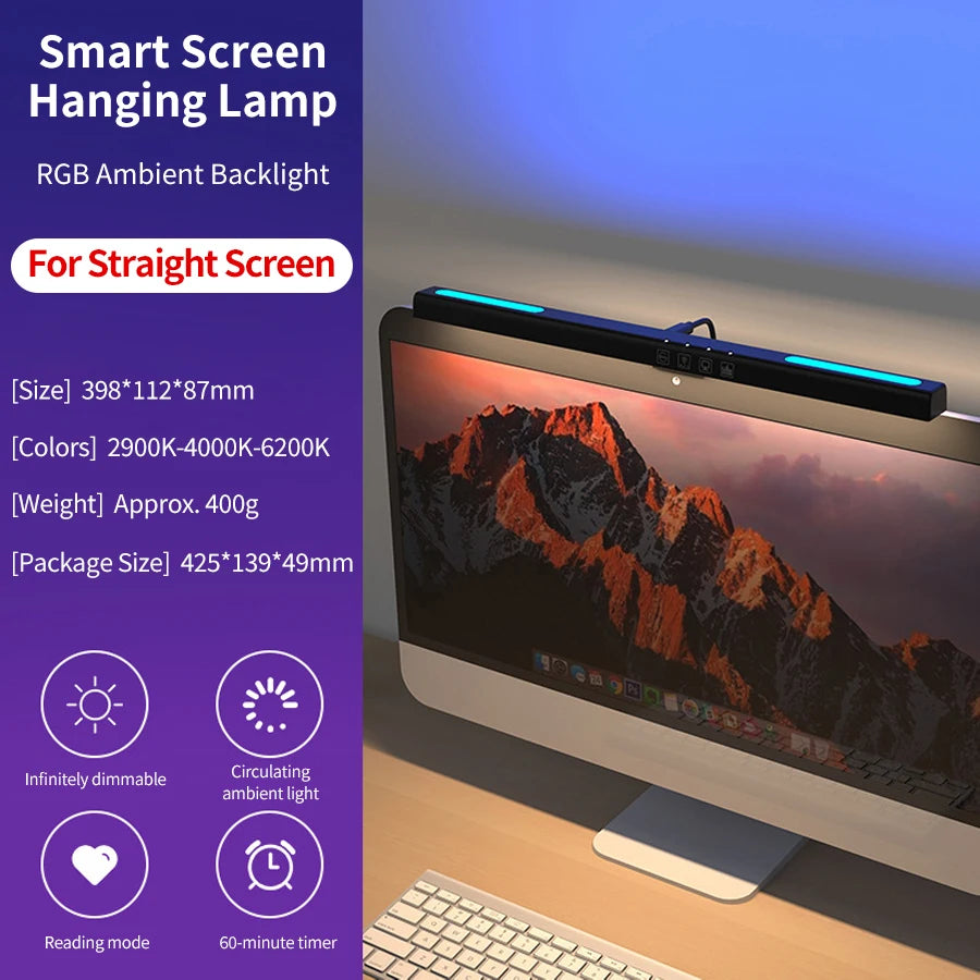Barre lumineuse d'écran LED – sans reflet – RGB