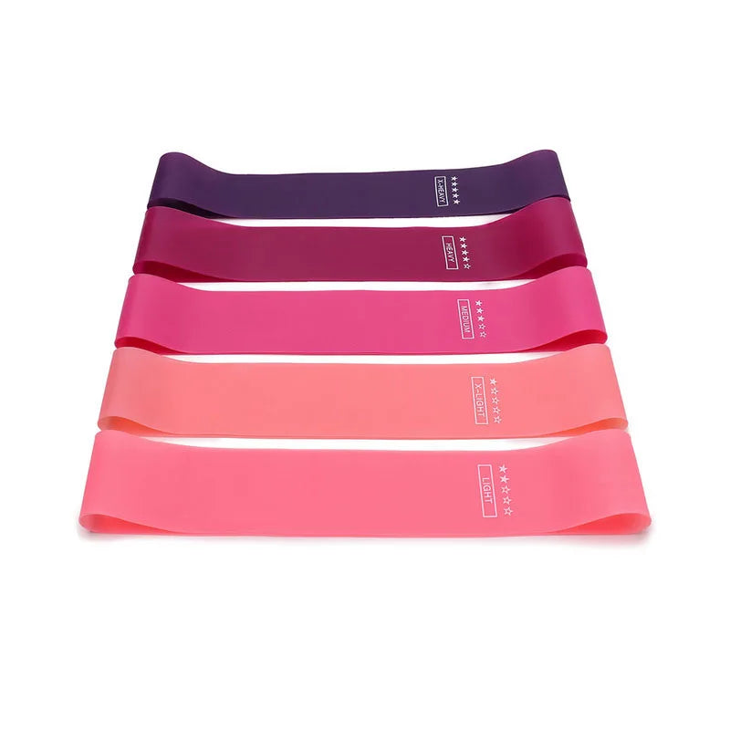 Bandes de résistance élastiques – set fitness – lot de 5