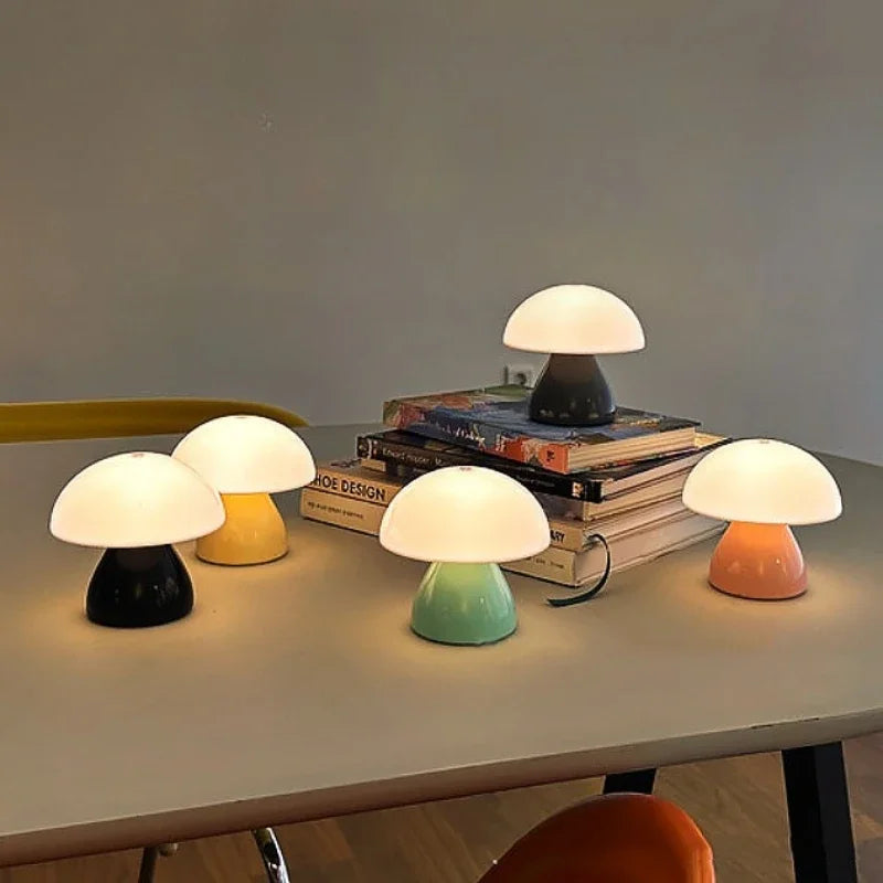 Lampe champignon LED tactile à intensité variable – USB rechargeable