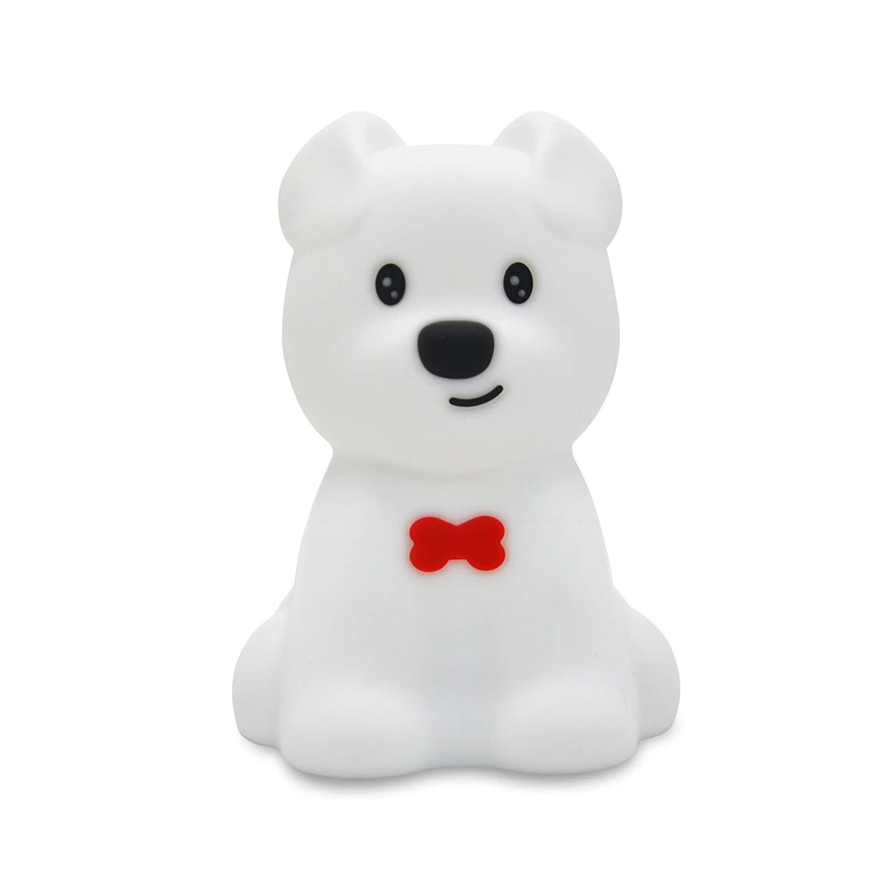 Veilleuse bébé en silicone – lumière douce tactile – télécommande
