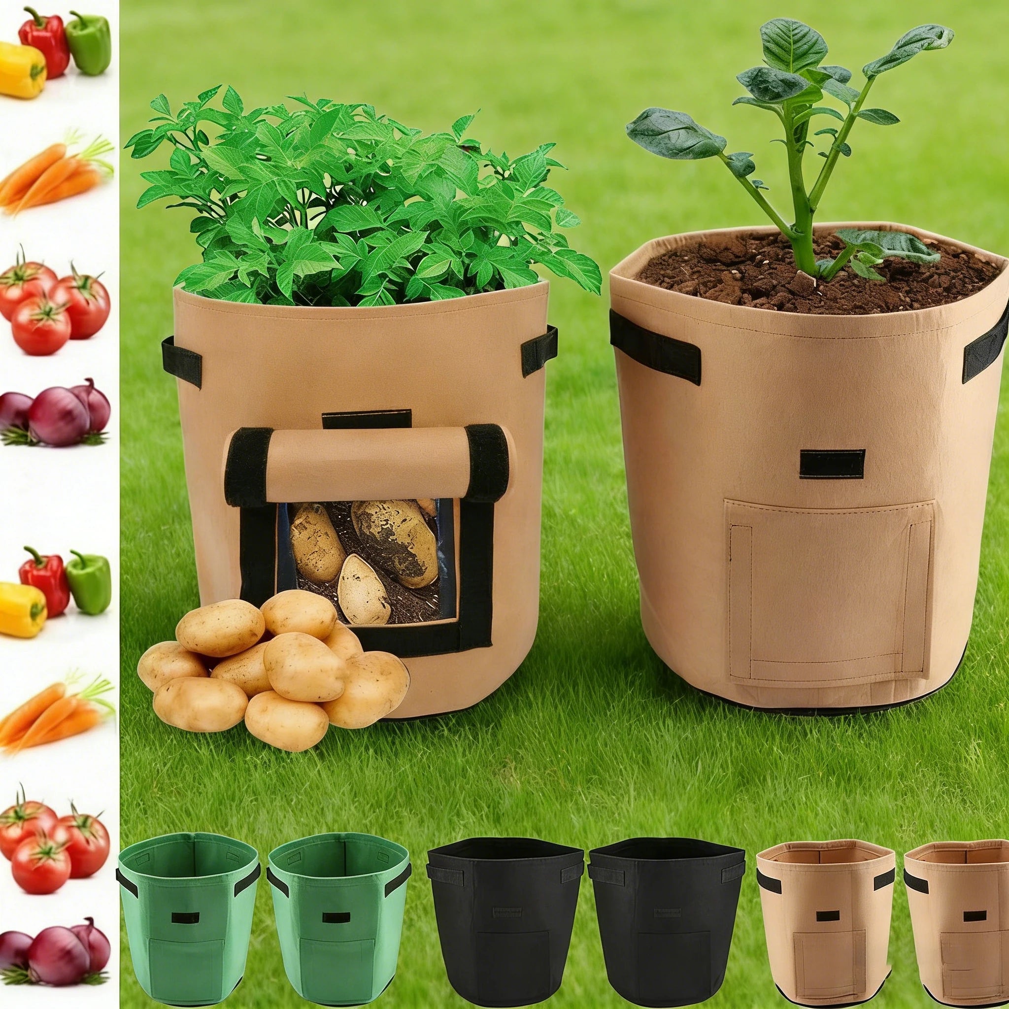 Sacs de culture en feutre – potager