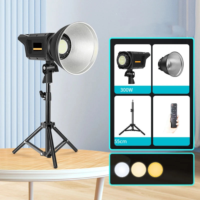 Kit d'éclairage studio LED – photo & vidéo – 3 couleurs